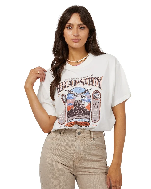 All About Eve Sky Dancer Oversized Tee Vintage White