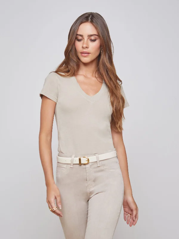 Becca Cotton V-Neck Tee