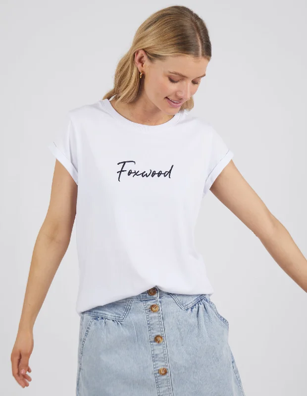 Foxwood Signature Tee White