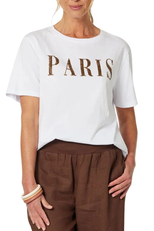 PARIS BEADED TEE - 45633GS