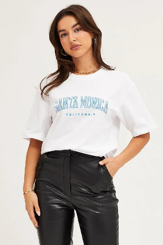 White T Shirt Short Sleeve