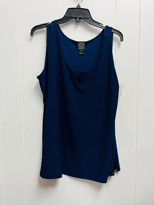 Blue Top Sleeveless Clara Sun Woo, Size 1x