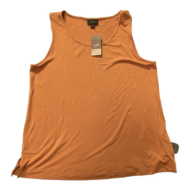 Brown Top Sleeveless Basic J. Jill, Size M