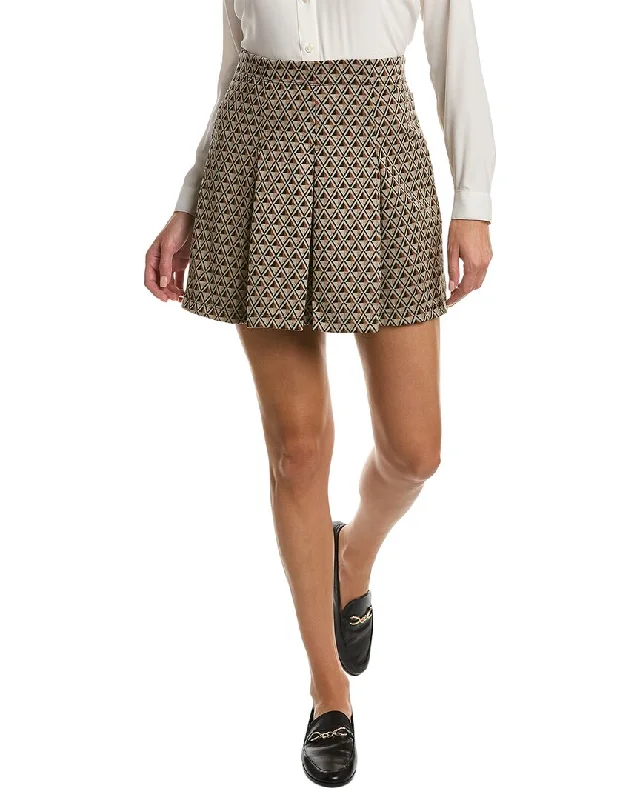 Max Studio Pleated Mini Skirt