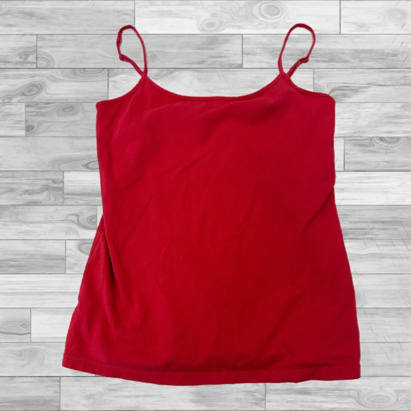 Red Top Sleeveless Loft, Size S