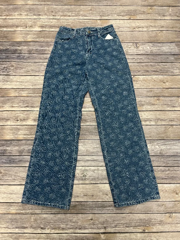 Jeans Boot Cut By Le Lis In Blue Denim, Size: Xs