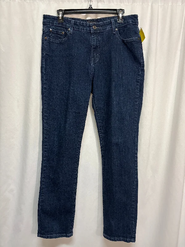 Jeans Skinny By Levis In Blue Denim, Size: 14