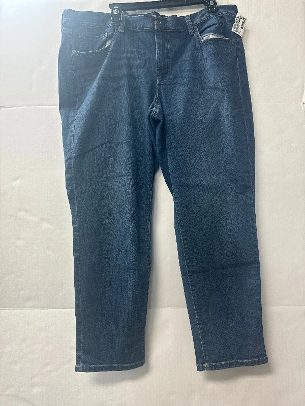 Jeans Straight By Jessica Simpson In Blue Denim, Size: 18