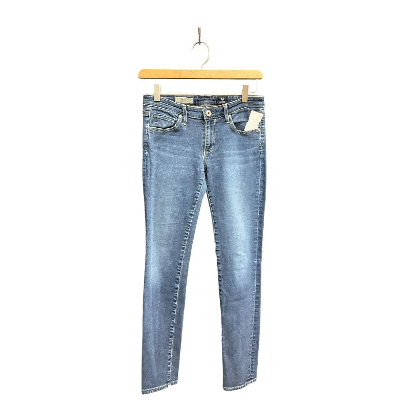 Jeans Skinny By Adriano Goldschmied In Blue Denim, Size: 2