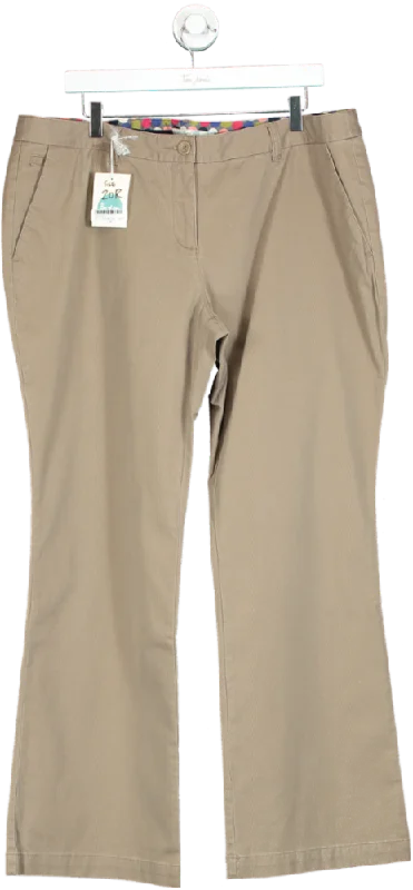 Boden Beige Women's Trousers UK 20R