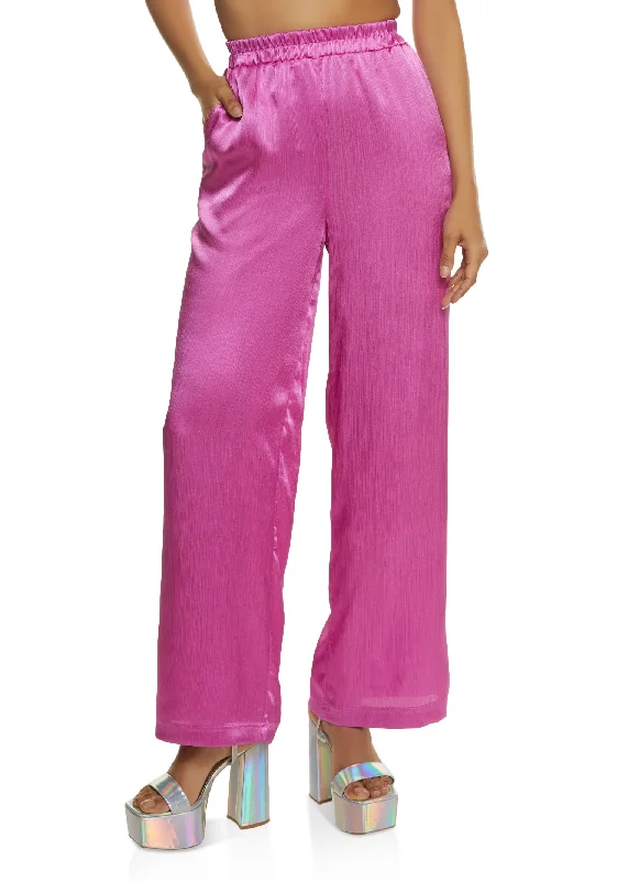 Satin Palazzo Pants