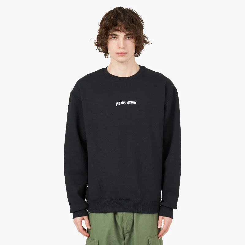 Fucking Awesome Little Stamp Crewneck / Black