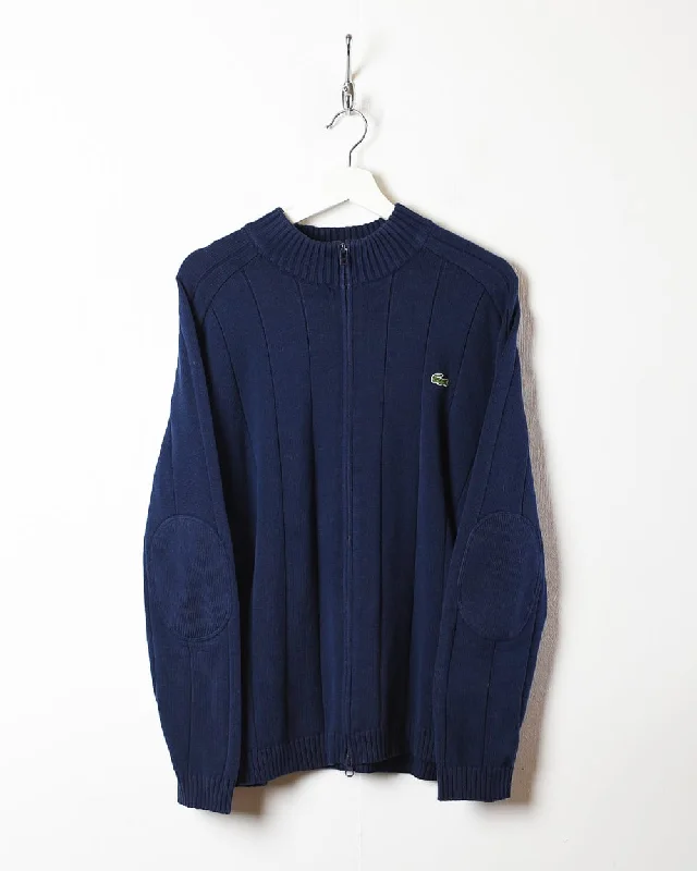 Lacoste Zip-Through Knitted Sweatshirt - Medium