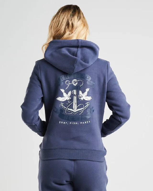 The Mad Hueys Two Birds One Anchor Womens Pullover