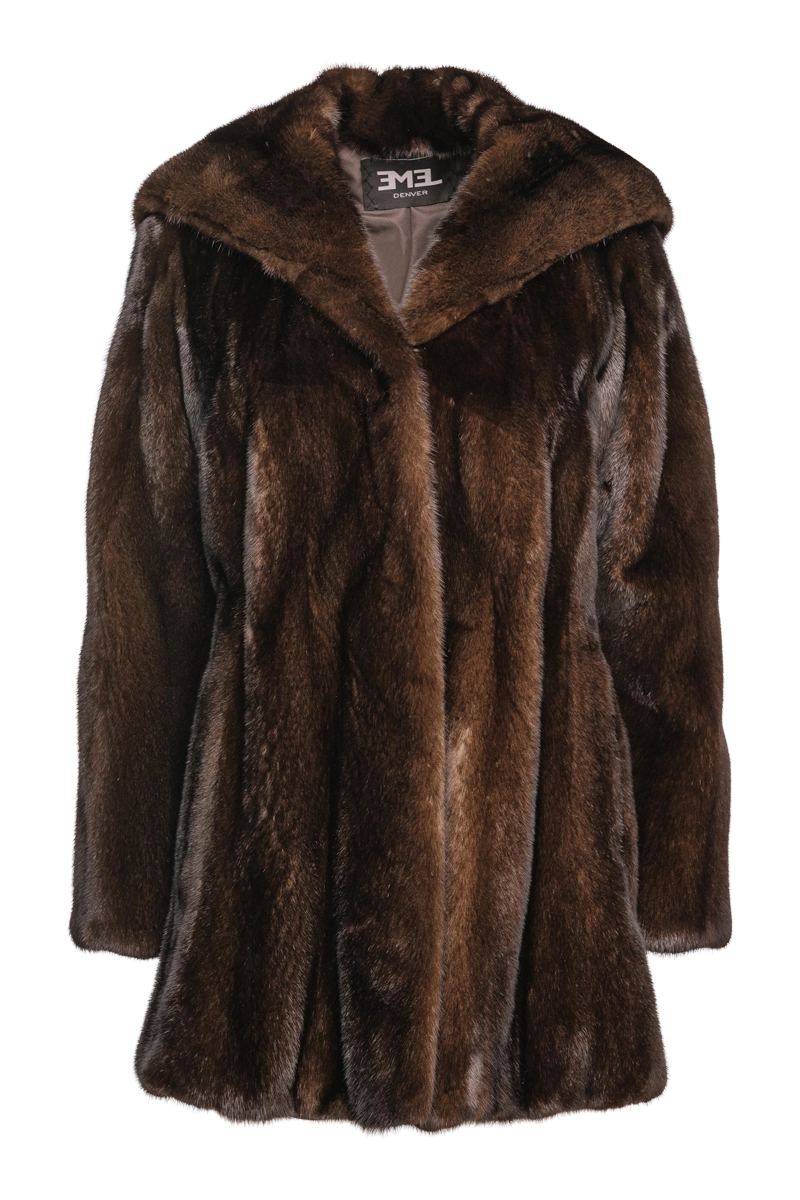 Natural Mink Shaped Fur Jacket