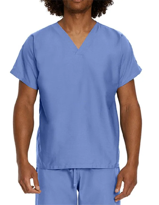 Landau Unisex No Pocket V-Neck Scrub Top