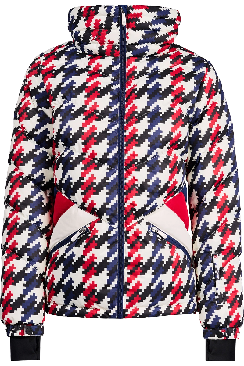 Houndstooth Ski Duvet Down Ski Jacket