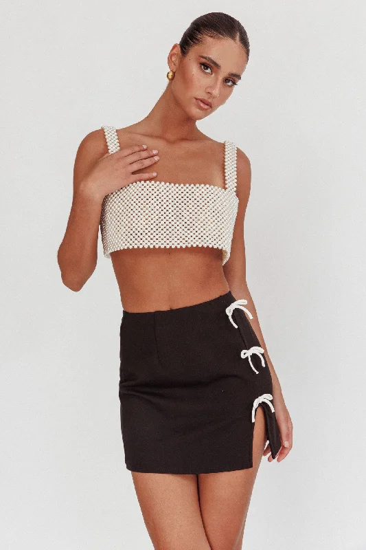 Kylah Crop Top Pearl