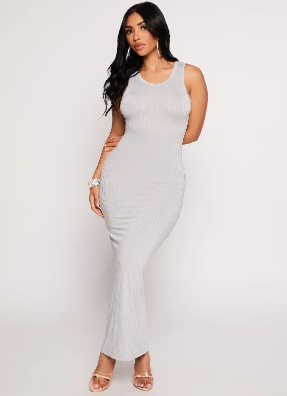 Daisy Ribbed Maxi Tank Dress