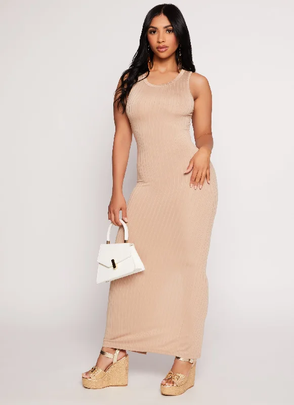 Daisy Ribbed Maxi Tank Dress