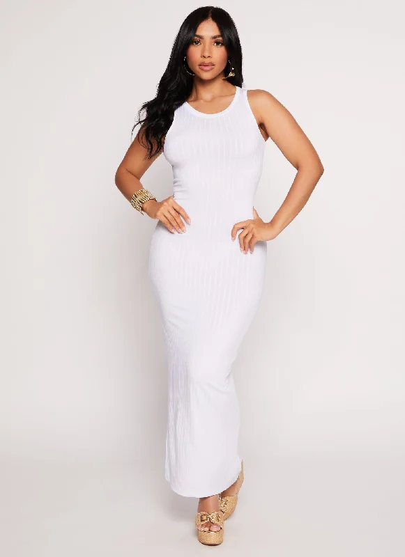 Daisy Ribbed Maxi Tank Dress