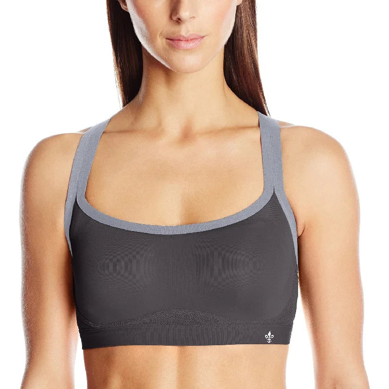 Lily of France Women`s Crosse Back Medium Impact Active Bra