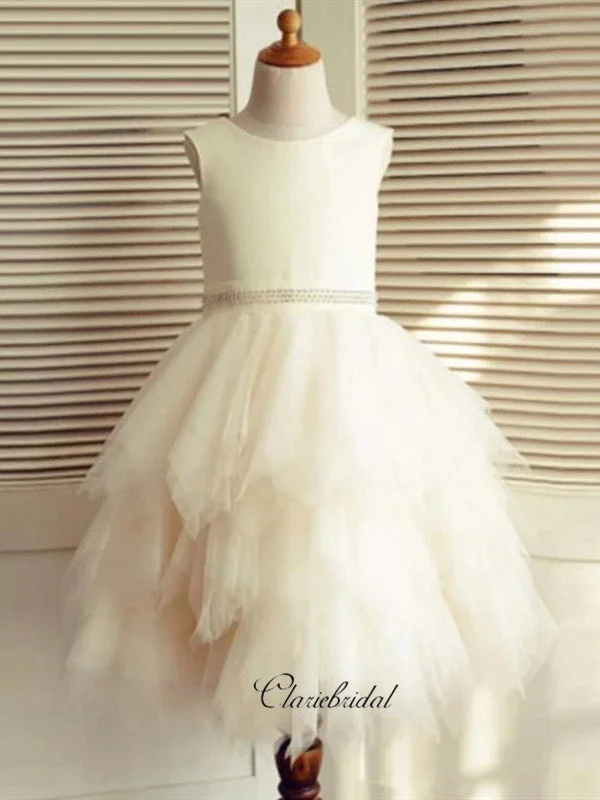 Cute Little Girl Dresses, Fluffy Wedding Flower Girl Dresses